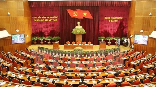 The fourth plenum of the 12th Party Central Committee (Photo: VNA)