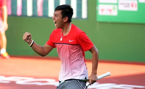 Top Vietnamese tennis player Ly Hoang Nam.