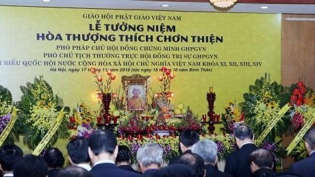 Most Venerable Thich Chon Thien commemorated in Hanoi