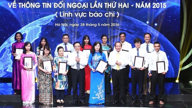 At the 2015 awarding ceremony (Photo: VNA)