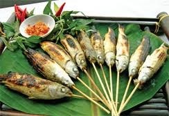 Grilled Mullet Fish Wrapped in Lotus Leaves