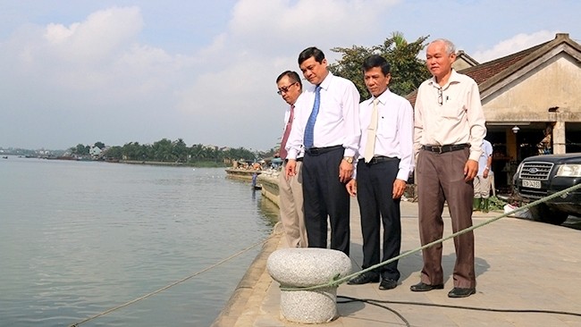 The embankment will help Hoi An mitigate the impacts of climate change.