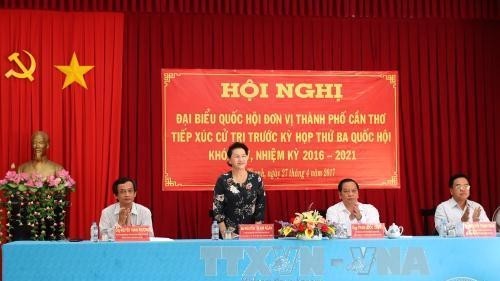 NA Chairwoman Nguyen Thi Kim Ngan speaking at the event (Photo: VNA)