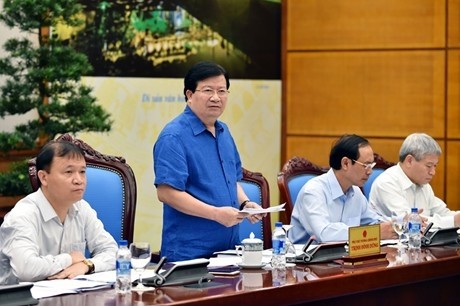 Deputy PM Dung speaks at the meeting (photo: chinhphu)