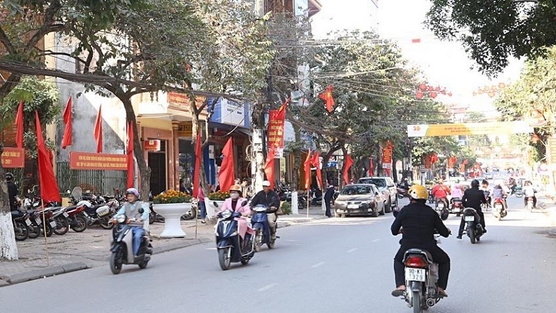 A street in Phu Ly, one of the two beneficiary cities of the World Bank's project