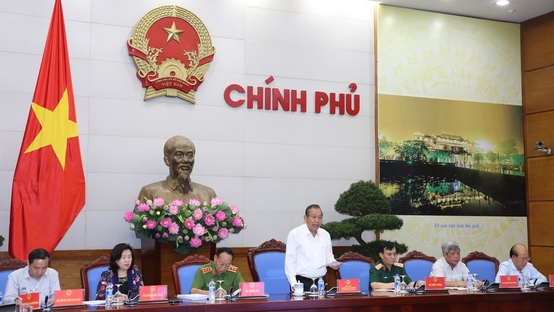 Deputy PM Truong Hoa Binh speaking at the conference (Credit: VGP)