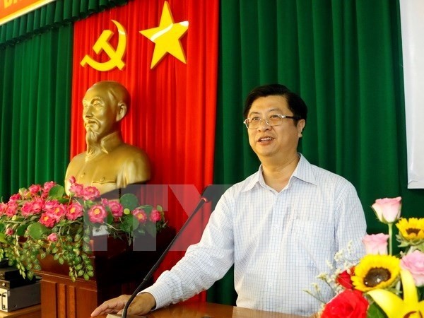    Vice Chairman of Can Tho city's People’s Committee Truong Quang Hoai Nam speaks at the meeting (Photo: VNA)