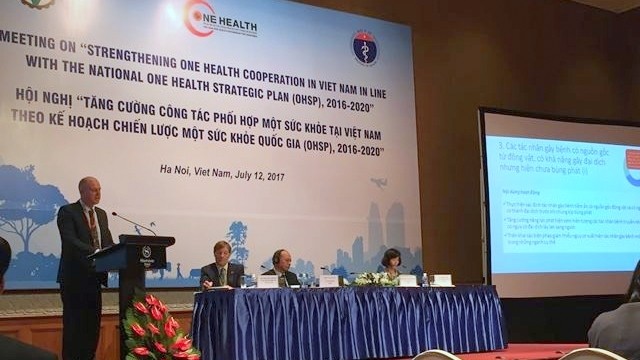 The conference aims to strengthen the One Health Cooperation scheme in Vietnam in line with the National One Health Strategic Plan during 2016-2020. (Credit: NDO)