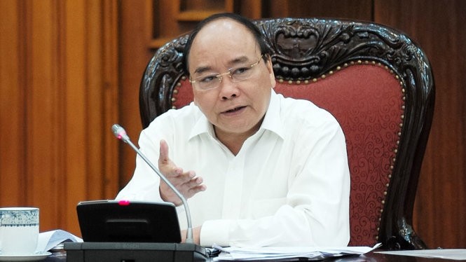 PM Phuc speaks at the meeting (Photo: chinhphu)