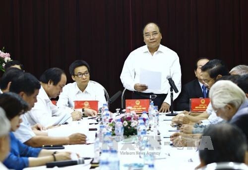 PM Phuc speaks at the session. (Photo: VNA)