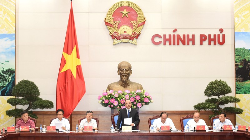 Prime Minister Nguyen Xuan Phuc speaking at the event (Source: VGP)