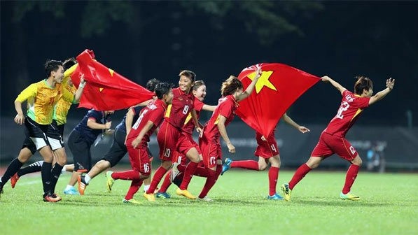 The Vietnamese women’s football team are the new SEA Games champions. (Credit: vnexpress.net)