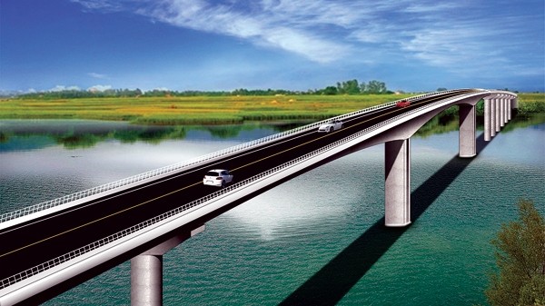 The impression of Thinh Long Bridge.