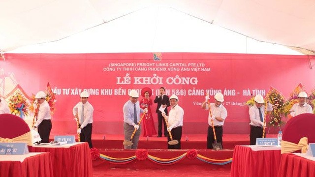 At the ground breaking ceremony in Ha Tinh province on September 27