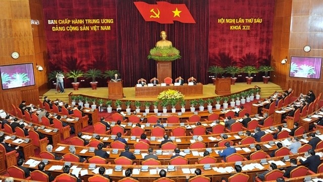 The 12th Party Central Committee convenes its sixth session in Hanoi on October 4. (Credit: NDO)