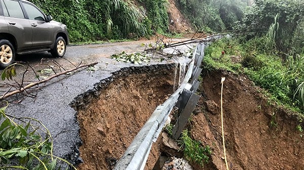 Storm Damrey has caused severe damages to the South Central Coast. (Credit: NDO)