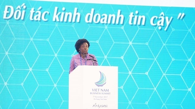 Victoria KwaKwa, the World Bank’s Vice President for East Asia and Pacific, speaks at the summit (Source: VNA)
