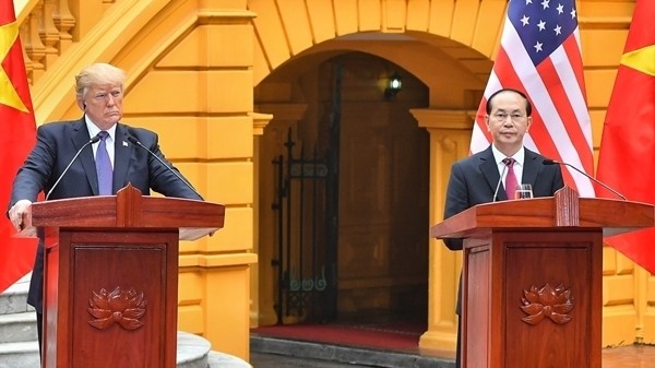 President Tran Dai Quang and President Donald Trump