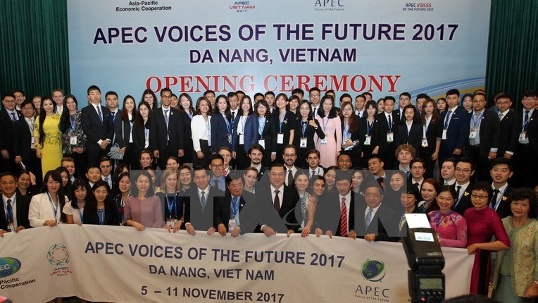 Delegates at the APEC Voices of the Future 2017 (Photo: VNA)