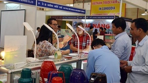 A pavilion of Vietnamese enterprises at the fair (Credit: VOV)