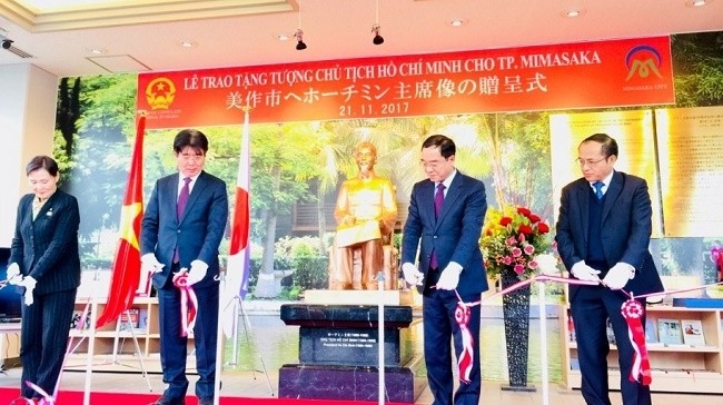 This is the first Ho Chi Minh statue in Japan.