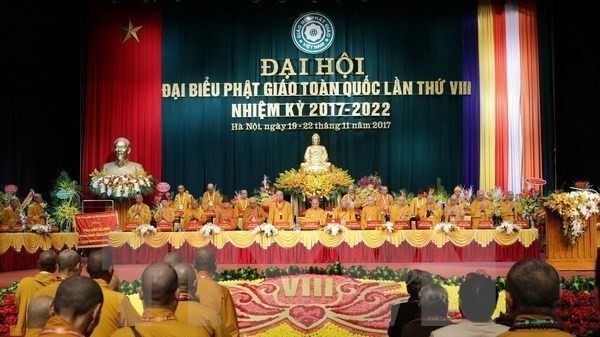 The closing ceremony of the the eighth congress of the Vietnam Buddhist Sangha (Source: VNA)
