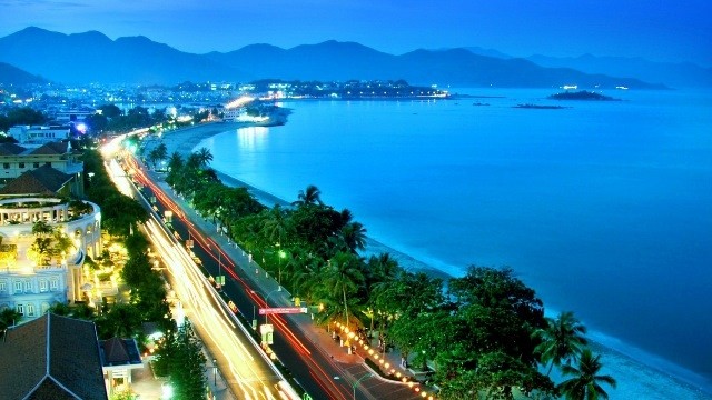 A view of Da Nang city, central Vietnam.
