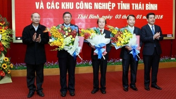 The newly established management board for economic zone and industrial parks of Thai Binh province (Photo: nhandan.com.vn)