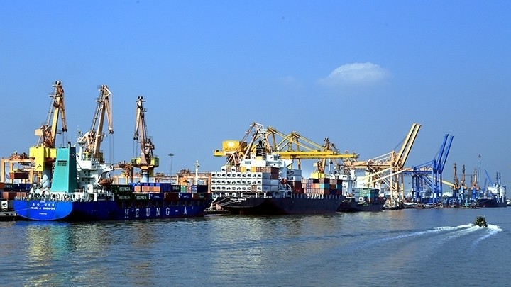 Foreign ships reach Hai Phong port (credit: DUY THINH)