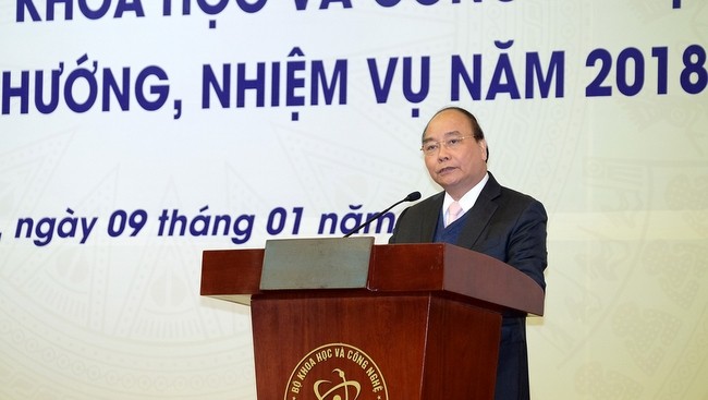PM Nguyen Xuan Phuc speaking at the conference (Credit:VGP)