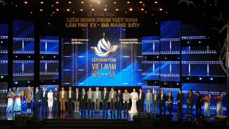 The opening ceremony of the Vietnam Film Festival 2017 in Da Nang city on November 25, 2017 (Photo: enternews.vn)