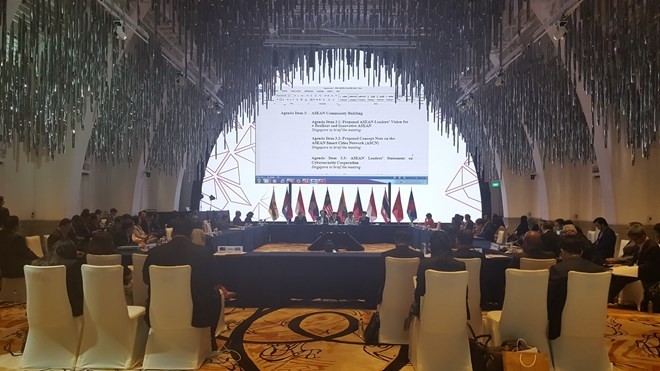 A view of the ASEAN Senior Officials’ Meeting (ASEAN SOM) which opened in Singapore on February 5 (Photo: VNA)