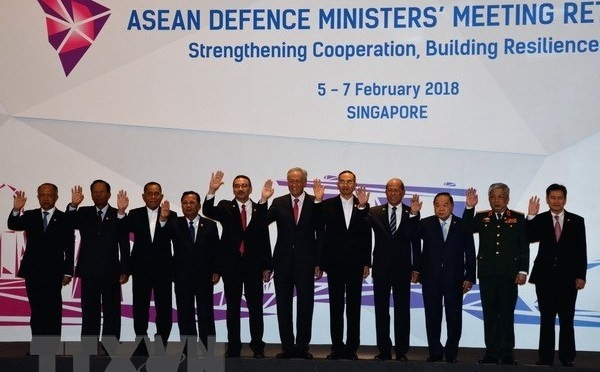 Heads of delegation to ASEAN Defence Ministers’ Meeting Retreat (Source: VNA)
