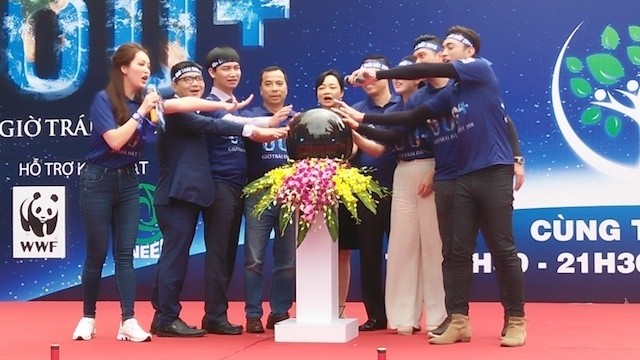 The launching of the Earth Hour campaign in Vietnam