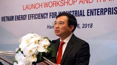 Deputy Minister of Industry and Trade Hoang Quoc Vuong speaking at the workshop (Credit: VOV)