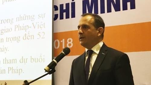 French Consul General in Ho Chi Minh City Vincent Floreani speaking at the event (Credit: VNA)