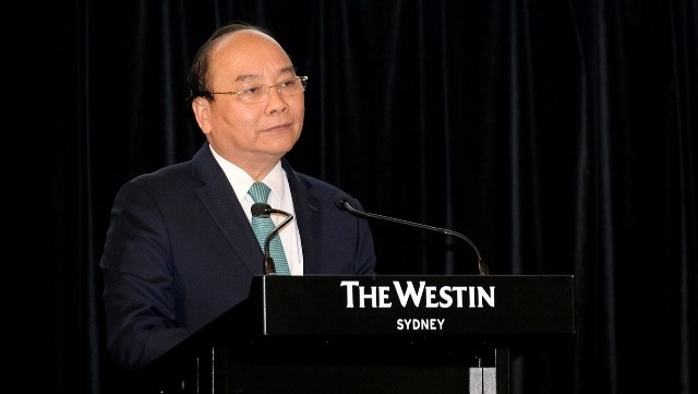 PM Nguyen Xuan Phuc calls on Australian investors to take the business opportunities in Vietnam. (Photo: VGP)