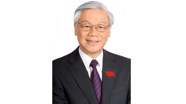 A photo of Party General Secretary Nguyen Phu Trong featured on Granma.