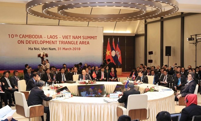 At the 10th CLV Development Triangle Area Summit (Photo: VNA)