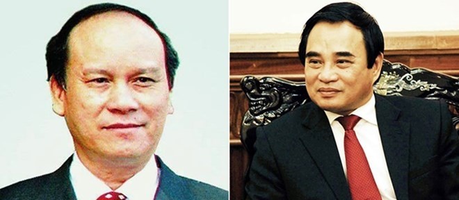 Tran Van Minh (L), Chairman of the People’s Committee of Da Nang city from 2006-2011, and Van Huu Chien, Chairman of the Da Nang municipal People’s Committee from 2011 to 2014, are among the persons charged with involving in Phan Van Anh Vu’s violations (Photo: VNA)