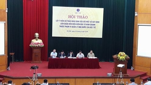 At the workshop in Hanoi on April 26.