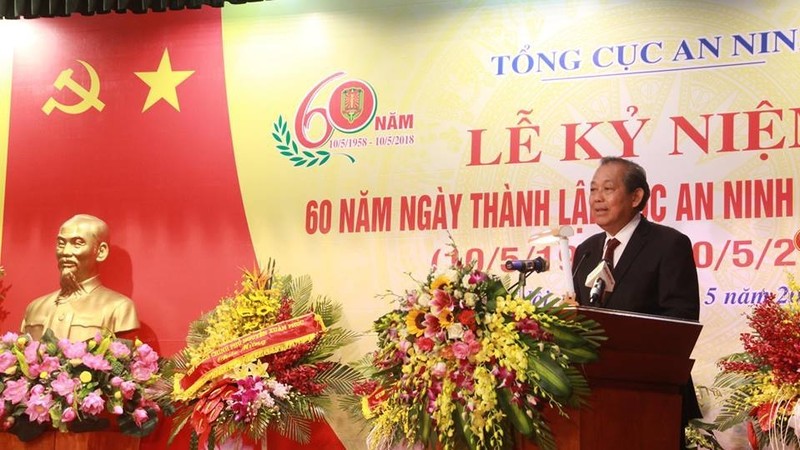 Permanent Deputy PM Truong Hoa Binh speaks at the ceremony. (Photo: Vietnamnet)