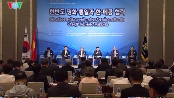 At the Mekong-Republic of Korea Peace Forum (Source: vovtv.vov.vn)