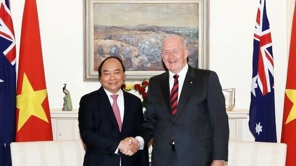 Prime Minister of Vietnam Nguyen Xuan Phuc (L) and Governor-General of Australia Peter Cosgrove at their meeting in Canberra in March 2018 (Photo: VNA)