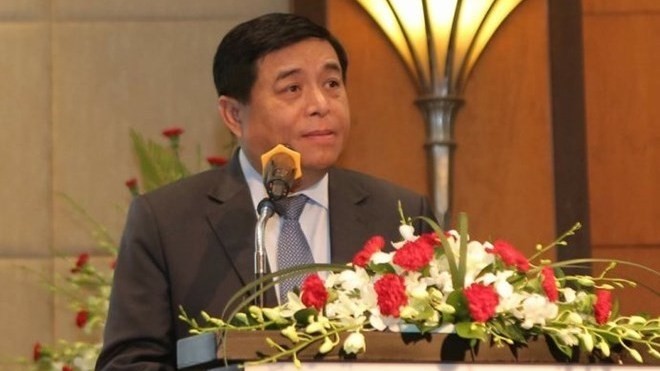 Minister of Planning and Investment Nguyen Chi Dung speaks at the event (Photo: VGP)