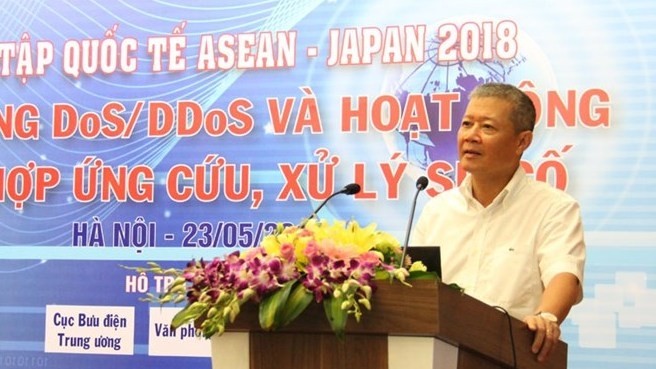 Deputy Minister of Information and Communications Nguyen Thanh Hung speaks at the event (Source: https://mic.gov.vn)