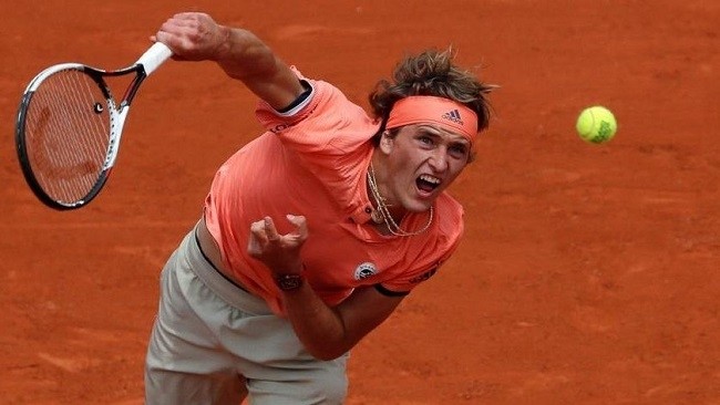 Second seed Alexander Zverev at Roland Garros (Photo:: Reuters)