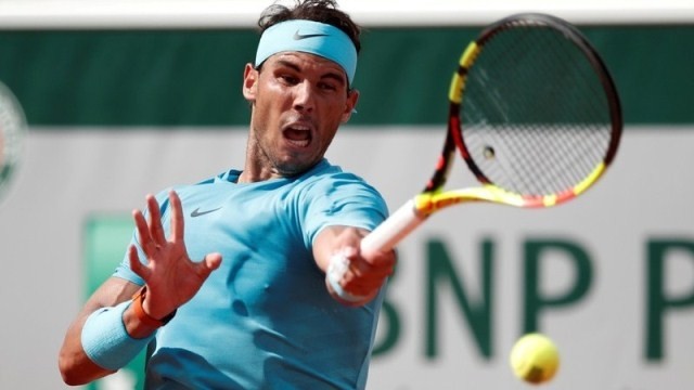 Spain's Rafael Nadal in action during his second round match against Argentina's Guido Pella. (Photo: Reuters)