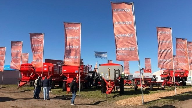 Agriculture machinery showcased at the fair (Photo: VNA)
