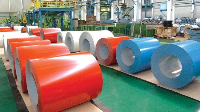 A levy of anti-dumping duties from 12.01 - 28.49% applied to colour-coated steel sheets imported from Vietnam (illustrative image)